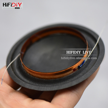 Hifidiy live bobina de voz alta 2 polegadas, 49.5mm, membrana de seda macia, preta, frequência média, acessórios de reparo de alto-falante, peças 80w 8ohm 2024 - compre barato