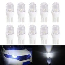 Bombillas LED T10 para coche, luz de señalización de placa de techo de maletero, cc 12V, Blanco/rojo/azul, W5W 194 2024 - compra barato