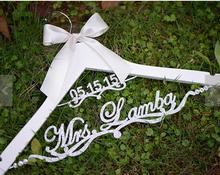 Personalized olive leaf Mrs name dress hanger, Bridesmaid bride rustic Wedding Groom dressing hangers party gifts decorations 2024 - buy cheap