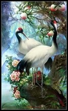 Embroidery Counted Cross Stitch Kits Needlework - Crafts 14 ct DMC Color DIY Arts Handmade Home Decor - Red-crowned Cranes 2024 - buy cheap