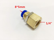 high quality NPT pneumatic fast plug joint PMF 8- 02 1/4"bulkhead threaded joint 2024 - buy cheap