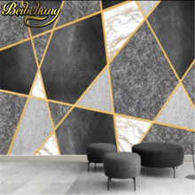 beibehang papel parede Geometric marble photo mural wallpaper for living room bedroom TV backdrop wall paper mural wall paper 2024 - buy cheap