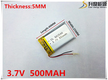 3.7V 500mAh 502540 Lithium Polymer Li-Po li ion Rechargeable Battery cells For Mp3 MP4 MP5 GPS 2024 - buy cheap