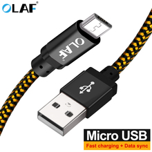 OLAF Micro USB кабель Быстрая зарядка зарядное устройство кабель для передачи данных для samsung huawei Xiaomi LG Tablet Android Microusb Кабели для мобильных телефонов 2024 - купить недорого