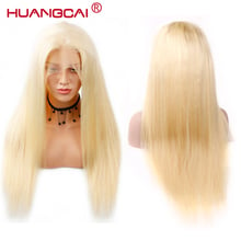 #613 Blonde Lace Front Wig Pre Plucked 100% Human Hair Peruvian Straight Glueless Lace Wigs For Women Honey Blonde Remy Lace Wig 2024 - buy cheap