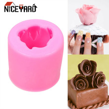 NICEYARD мыло с запахом печенья помадка кухонные формы аксессуары Кондитерские украшения торта инструмент 3D Роза форма цветка торт Силиконовая форма 2024 - купить недорого