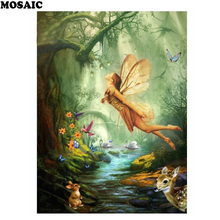 Diamond Embroidery Full Layout 5D DIY Diamond Painting Butterfly Fairy animal Diamond mosaic Rhinestone Cross Stitch Decoration 2024 - buy cheap