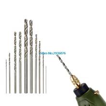 OOTDTY 10Pcs/lot High Speed HSS White Steel Twist Drill Bit Set For Dremel Rotary Tool MAR15_0 2024 - buy cheap
