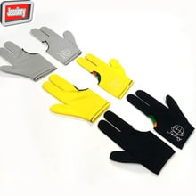 Jassinry free shipping 8pcs Billiards Gloves grey/yellow/black 3colors Pool three fingers gloves Billiards accessories 2024 - buy cheap