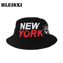 HLEISXI Brand Top Fashion Women Sun Bucket Hat Caps Men Fishing Hats Letter Cotton Cap Fireman Two Colors Bonnet Sale 2024 - buy cheap