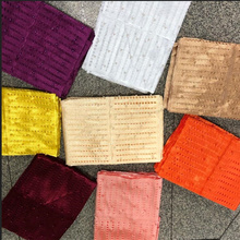 Hot Selling Aso Oke with Beads Headtie Handmade Gele Wrapper Scarf 3pieces per bag Nigerian Gele Aso Oke Headtie-30 2023 - buy cheap