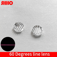 Laser alavanca parte onda forma laser marcação lente diâmetro 8mm ângulo 60 graus linha lente lentes de plástico lente óptica fabricante 2024 - compre barato