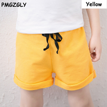 Pantalones cortos finos de verano para niño y niña, Shorts de playa de algodón de color sólido para niños de 1 a 4 años, pantalones de ocio para niños de 1 a 7 años 2024 - compra barato