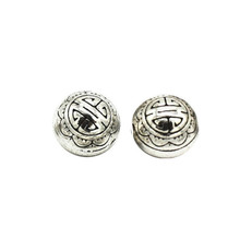 20 PCS 9*10mm Vintage Metal Tibetan Alloy Silver Color Carved Spacer Beads Nepal Round Bead DIY Jewelry Components 2024 - buy cheap