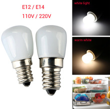1PC metal E14 / E12 2W 2835 SMD Mini LED Spotlight Bulbs Refrigerator Fridge Freezer Lamp Light Bulb Light Appliance 110 / 220V 2024 - buy cheap