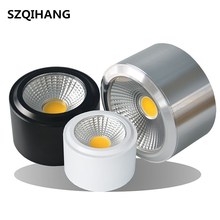 Dimmable LED surface mounted COB downlight COB thin ceiling spot lights backdrop lights without opening round spot lamp 2024 - buy cheap