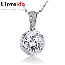 Uloveido Silver Jewelry Necklaces & Pendants for Women Collares Mujer Summer Necklace Accessories CZ Zircon Jewelry 15%off N573 2024 - buy cheap