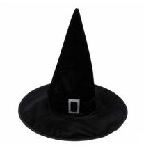 Black Velour Witch Sorceress Hat Hallowen Fancy Dress Party Costume Accessory Supplies Children Gift 2024 - buy cheap