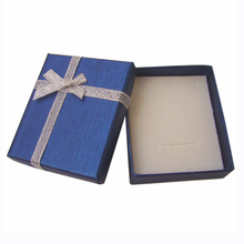 Бумажная Подарочная коробка с белой губкой, 24 шт., 7x8x2,5 см, коробка для ювелирных изделий, ожерелье, кольцо, серьги, упаковка для хранения 2024 - купить недорого