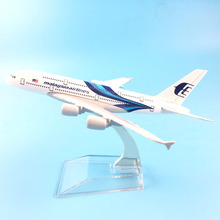 Малайзийские воздушные лайнеры 16 см A380 MALAYSIA AIRLINES металлический сплав модель самолета игрушки для детей подарки на день рождения орнамент 2024 - купить недорого