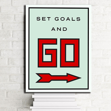 Set Goals And Go Kang-impresiones en lienzo monopolísticas, cuadros modulares para sala de estar, póster en la pared, decoración del hogar 2024 - compra barato