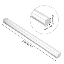 Uxcell 1Pcs 0.6" x 0.6" x 10" Clear Acrylic Plexiglass Rod Square Shape PMMA Bar Scratch-Resistant for Handicraft Model Making 2024 - buy cheap