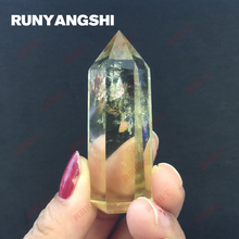 Yellow Single Tip Stone Pillar Melting Refining Stones and Minerals Wholesale Factory Stone Drop Shipping Runyangshi ZH33 2024 - buy cheap