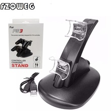 FZQWEG LED Light Dual USB Powered Charging Dock for PS 3 controlleR For Sony PlayStation 3 PS3 Controller Stand Holder Charger 2024 - buy cheap