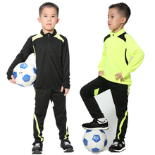 Детские трикотажные комплекты для футбола для мальчиков, тренировочный костюм для футбола с длинными рукавами, детские футбольные рубашки + шорты, костюмы для бега, 2020 2024 - купить недорого
