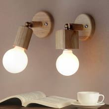 Modern Japanese solid wood Wall Lamps creative living room bedroom bedside balcony aisle mirror headlights 2024 - buy cheap