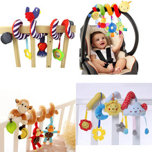 0-12 meses macio infantil berço cama carrinho de criança assento de carro brinquedo espiral do bebê brinquedos para recém-nascidos assento de carro pendurado educacional chocalho brinquedo 2024 - compre barato