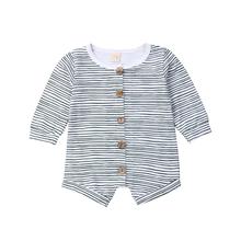 0-24M Newborn Baby Boy Girl  Romper Long Sleeve Striped Jumpsuit Autumn Spring Baby Costumes 2024 - buy cheap