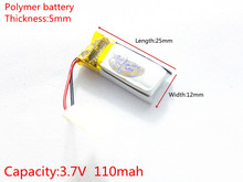 3.7V 110mAh 501225 Lithium Polymer Li-Po li ion Rechargeable Battery cells For Mp3 MP4 MP5 GPS 2024 - buy cheap