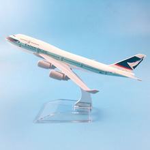 16CM AIRLINES  747 CATHAY PACIFIC AIRCRAFT MODEL MODEL PLANE SIMULATION 16 ALLOY CHRISTMAS TOYS GIFT KIDS 2024 - buy cheap