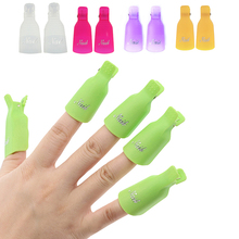 10 Clips de tapa para Gel desengrasante, pinzas de plástico acrílico para manicura, Gel UV removedor de, 10 Uds. 2024 - compra barato