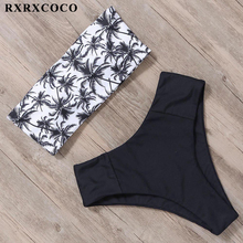 RXRXCOCO Hot Sexy Bikini Push Up Swimwear Women Swimsuit Set Bikinis 2019 Mujer High Waist Bathing Suit Print Bandeau Beachwear 2024 - buy cheap