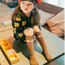 Meias infantis fofas de algodão para meninos e meninas, meias longas esportivas quentes para crianças, 2018 2024 - compre barato