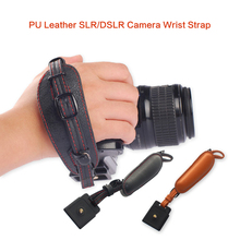 PU Leather Camera Hand Band Wrist Strap Belt with Metal Quick Release Plate for DSLR Sony Panasonic Olympus Canon Nikon Pentax 2024 - buy cheap