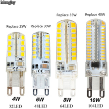 Lâmpada milho led g9, 220v, 4w, 6w, 8w, 10w, 360 graus, smd3014, 2835 g9, lâmpadas de alta qualidade, substituição de lâmpada de halogênio 2024 - compre barato