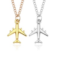 Airplane Necklaces & Pendants  Airplane Pendant Aircraft Choker Necklace For Women Men Handmade DIY Jewelry Dropshipping 2024 - buy cheap