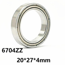 3pcs/lot 6704ZZ Deep Groove Ball Bearing 6704-ZZ  6704ZZ  20*27*4mm  20*27*4  Bearing Steel Material Two-sided Iron Cover 2024 - buy cheap