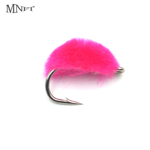 MNFT 10PCS 12# Pink Egg-shaped Trout Lure Hook Outdoor Fresh Water Fly Fishing 2024 - buy cheap