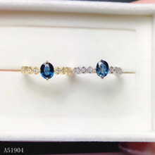 Anel feminino de safira com embutido em prata esterlina 925, joias de boutique feitas de alta qualidade, anel com suporte para teste 2024 - compre barato