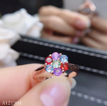 KJJEAXCMY-Anillo de Plata de Ley 925 con piedras preciosas de zafiro, joyería de boutique con incrustaciones de color natural, para mujeres 2024 - compra barato