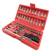 46pcs Set Household Combination Tool Set Wrench Ratchet Pawl Socket Spanner Screwdriver For Car Repair Tool kit 2024 - buy cheap