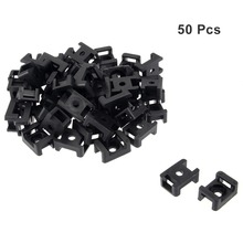 uxcell 50Pcs 9.2mm Hole Width Cable Tie Base HC-2 Saddle Type Wire Holder Black Nylon 6.5mm Screw Hole 23x16x10mm 2024 - buy cheap