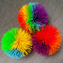 3pcs Monkey Stringy Balls Soft Active Fun Toy Colorful Bouncy Stress Toy Rainbow Pom Children Fidget Sensory Tactile 2024 - buy cheap