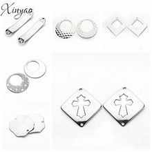 XINYAO 5pcs/lot Stainless Steel Charms Cross Geometric Shape Necklace Pendant Connectors Fit Women Diy Jewelry Pendant Making 2024 - buy cheap