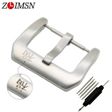 ZLIMSN Stainless Steel Watch Buckle 18mm 20mm 22mm 24mm Silvery Brushend Metal Watchbands Strap Clasp Relojes Hombre 2019 2024 - buy cheap