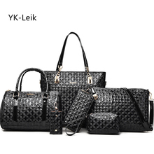 YK-Leik brand 2017 summer latest style women luxury handbag casual Composite bag Women PU leather handbags women messenger bags 2024 - buy cheap